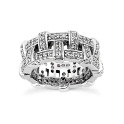 Diamond Platinum Eternity Band 0.96ct