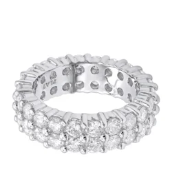 Round Diamond Platinum Eternity Band 4.60ct -Outlet Radiant Bijou Store diamond platinum eternity band 460ct p 30519 backwh
