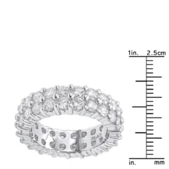Round Diamond Platinum Eternity Band 4.60ct -Outlet Radiant Bijou Store diamond platinum eternity band 460ct p 30519 rulerwh