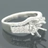 18K White Gold Engagement Setting .51ct -Outlet Radiant Bijou Store diamond ring settings 18k gold engagement setting 51ct p 6060