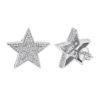 Large Diamond Star Earrings 0.20ct Sterling Silver -Outlet Radiant Bijou Store diamond star earrings 020ct sterling silver p 47922 wh