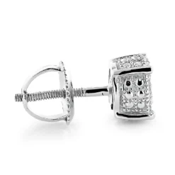 Diamond Stud Earrings 0.25ct Sterling Silver -Outlet Radiant Bijou Store diamond stud earrings 025ct sterling silver p 45404back