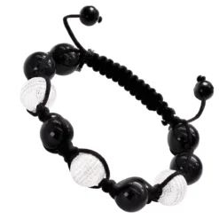 Disco Ball Sterling Silver And Diamond Bracelet For Men And Women 1 Carat