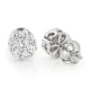 Discount Diamond Earrings In Sterling Silver 0.92ct Cluster Studs -Outlet Radiant Bijou Store discount diamond earrings in sterling silver 092ct cluster studs 1