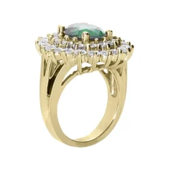 14K White Gold Ladies Gemstone Diamond & Emerald Ring 1.96ctd 3cte 9 14K White Gold Ladies Gemstone Diamond & Emerald Ring 1.96ctd 3cte -Outlet Radiant Bijou Store emerald rings ladies gemstone diamond ring 14k 196ctd 3cte p 29334 back yellow