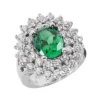 14K White Gold Ladies Gemstone Diamond & Emerald Ring 1.96ctd 3cte 2 14K White Gold Ladies Gemstone Diamond & Emerald Ring 1.96ctd 3cte -Outlet Radiant Bijou Store emerald rings ladies gemstone diamond ring 14k 196ctd 3cte p 29334 white