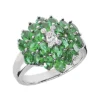 Ladies Diamond And Emerald Ring 14K White Gold 0.24ctd 4.40ct 2 Ladies Diamond And Emerald Ring 14K White Gold 0.24ctd 4.40ct -Outlet Radiant Bijou Store gemstone jewelry ladies diamond and emerald ring 14k 024ctd 440cte p 29488 white