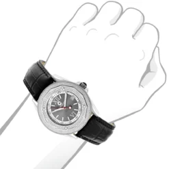 Genuine Diamond Watch By Centorum Falcon 0.5ct Black -Outlet Radiant Bijou Store genuine diamond watch by centorum falcon 05ct black p 45363bod