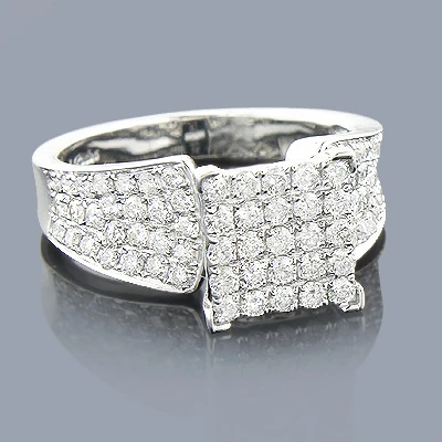 Gold Diamond Engagement Ring 1.59ct 14K White Gold 3 Gold Diamond Engagement Ring 1.59ct 14K White Gold