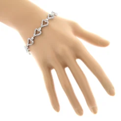 Gold Diamond Heart Bracelet 14K White Gold 3.26ct 12 Gold Diamond Heart Bracelet 14K White Gold 3.26ct -Outlet Radiant Bijou Store gold diamond heart bracelet 14k 326ct p 41381 bodwh