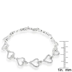 Gold Diamond Heart Bracelet 14K White Gold 3.26ct 13 Gold Diamond Heart Bracelet 14K White Gold 3.26ct -Outlet Radiant Bijou Store gold diamond heart bracelet 14k 326ct p 41381 rulerwh