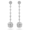 Golden Globes Diamond Dangle Earrings 3ct 14K White Gold -Outlet Radiant Bijou Store golden globes diamond dangle earrings 3ct 14k gold wh