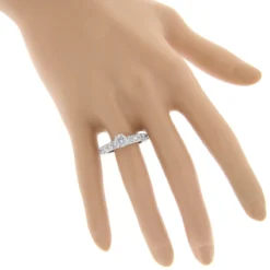 G/VS Round Diamond Engagement Ring 2.5ct 14K White Gold -Outlet Radiant Bijou Store gvs round diamond engagement ring 25ct 14k yellow rose or white gold bodwh