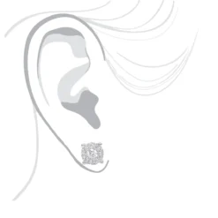 Halo 14K White Gold Cluster Diamond Earrings Studs For Men Or Women 3/4ct -Outlet Radiant Bijou Store halo 14k gold cluster diamond earrings studs for men or women 34ct bodwh