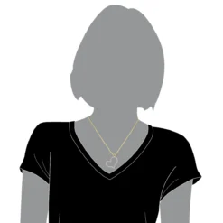 Heart 14K Yellow Gold Round Diamond Heart Pendant 1.5ct By LUXURMAN -Outlet Radiant Bijou Store heart jewelry 14k gold round diamond heart pendant 15ct by luxurman bodye