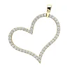 Heart 14K Yellow Gold Round Diamond Heart Pendant 1.5ct By LUXURMAN -Outlet Radiant Bijou Store heart jewelry 14k gold round diamond heart pendant 15ct by luxurman ye