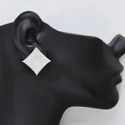 Hip Hop Large Diamond Stud Earrings 0.45ct Silver 7 Hip Hop Large Diamond Stud Earrings 0.45ct Silver -Outlet Radiant Bijou Store hip hop jewelry large diamond stud earrings 045ct silver p 48004bod