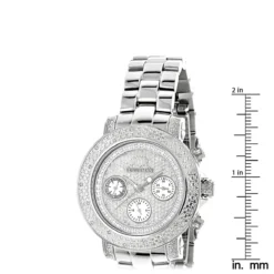 Iced Out Diamond 0.3ct Luxurman Diamond Watch For Women -Outlet Radiant Bijou Store iced out diamond watches 03ct luxurman diamond watch p 43370 ruler