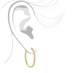 Inside Out Yellow Diamond Hoop Earrings 14K Yellow Gold By Luxurman 2.2ct. -Outlet Radiant Bijou Store inside out yellow diamond hoop earrings in 14k gold by luxurman 22ct bodye