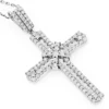 Intricate 14K White Gold Designer Diamond Cross Pendant For Women 1.48ct -Outlet Radiant Bijou Store intricate 14k gold designer diamond cross pendant 148 p 6549 wh