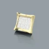 Invisible Set Princess Cut Diamond Earring 0.63ct 14K Yellow Gold -Outlet Radiant Bijou Store invisible set princess cut diamond earring 063ct 14k gold p 47074