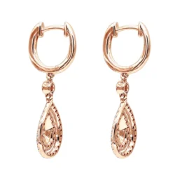 14K White Gold Diamond Dangle Drop Earrings For Women By Luxurman 1.2ct 19 14K White Gold Diamond Dangle Drop Earrings For Women By Luxurman 1.2ct -Outlet Radiant Bijou Store jewelry 14k gold diamond dangle drop earrings for women by luxurman 12ct backro