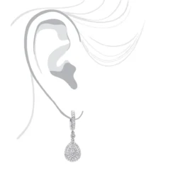 14K White Gold Diamond Dangle Drop Earrings For Women By Luxurman 1.2ct 20 14K White Gold Diamond Dangle Drop Earrings For Women By Luxurman 1.2ct -Outlet Radiant Bijou Store jewelry 14k gold diamond dangle drop earrings for women by luxurman 12ct bodwh