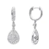 14K White Gold Diamond Dangle Drop Earrings For Women By Luxurman 1.2ct 2 14K White Gold Diamond Dangle Drop Earrings For Women By Luxurman 1.2ct -Outlet Radiant Bijou Store jewelry 14k gold diamond dangle drop earrings for women by luxurman 12ct mainwh