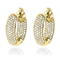 14K White Gold Huggies Small Inside Out Diamond Hoop Earrings 0.7ct 13 14K White Gold Huggies Small Inside Out Diamond Hoop Earrings 0.7ct -Outlet Radiant Bijou Store jewelry 14k gold huggies small inside out diamond hoop earrings 07ct main yellow 1 20220220