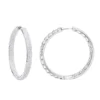 14K White Gold Large Diamond Hoop Earrings 3.5ct Inside Out Pave Setting -Outlet Radiant Bijou Store jewelry 14k gold large diamond hoop earrings 35ct inside out pave setting mainwh