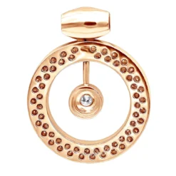 14K White Gold Large Round Shape Diamond Circle Pendant For Women 5.25CT Luxurman -Outlet Radiant Bijou Store jewelry 14k gold large round shape diamond circle pendant for women 525ct luxurman backro