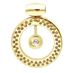 14K White Gold Large Round Shape Diamond Circle Pendant For Women 5.25CT Luxurman -Outlet Radiant Bijou Store jewelry 14k gold large round shape diamond circle pendant for women 525ct luxurman backye