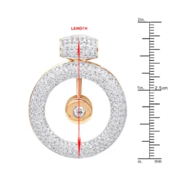 14K White Gold Large Round Shape Diamond Circle Pendant For Women 5.25CT Luxurman -Outlet Radiant Bijou Store jewelry 14k gold large round shape diamond circle pendant for women 525ct luxurman rulerro