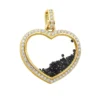 14K Yellow Gold White Black Diamonds Ladies Diamond Heart Shaker Pendant 8ct Moving Stones -Outlet Radiant Bijou Store jewelry 14k gold white black diamonds ladies diamond heart shaker pendant 8ct moving stones 000988 mainye