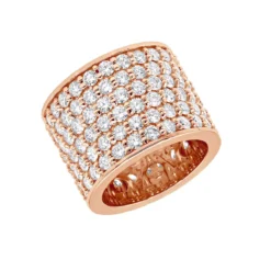 16mm Wide Diamond Eternity Band Unique 18K White Gold Ladies Anniversary Ring 7 Carats -Outlet Radiant Bijou Store jewelry 16mm wide diamond eternity band unique 18k gold ladies anniversary ring 7 carats 000956 ro 1