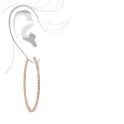 2.5 Inch Inside Out Diamond Hoop Earrings For Women 5 Carat VS Diamonds 14K Yellow Gold -Outlet Radiant Bijou Store jewelry 25 inch inside out diamond hoop earrings for women 5 carat vs diamonds 14k gold 001285 bodro 1