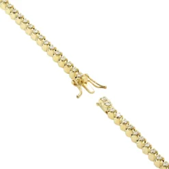 3 Carat Diamond Tennis Bracelet For Men & Women 14K Yellow Gold Prong Set Diamonds -Outlet Radiant Bijou Store jewelry 3 carat diamond tennis bracelet for men women in 14k gold prong set diamonds 000828 backye