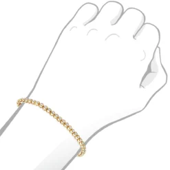 3 Carat Modern Bezel Set Round Cut Diamond Tennis Bracelet 14K Yellow Gold -Outlet Radiant Bijou Store jewelry 3 carat modern bezel set round cut diamond tennis bracelet in 14k gold bodye