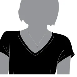 Affordable Blue Diamonds & Pink Sapphires Ladies Initials Pendant 0.4ct 14K White Gold -Outlet Radiant Bijou Store jewelry affordable blue diamonds pink sapphires ladies initials pendant 04ct 14k gold 001277 bodwh