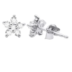 Genuine Diamond Star Stud Earrings Cluster Starfish Design 14K Yellow Gold 0.2ct 11 Genuine Diamond Star Stud Earrings Cluster Starfish Design 14K Yellow Gold 0.2ct -Outlet Radiant Bijou Store jewelry genuine diamond star stud earrings cluster starfish design 14k gold 02ct main white 20220716