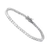 Eternity Line Ladies Diamond Tennis Bracelet 4 Carats 14K White Gold