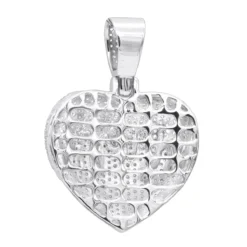 14K Yellow Gold Iced Out Dripping Heart Diamond Pendant For Women 1.3ct -Outlet Radiant Bijou Store jewelry real 14k gold iced out dripping heart diamond pendant for women 13ct backwh