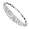 Unique 14K White Gold Baguette & Round Diamond Bangle Bracelet For Women 3 Carat -Outlet Radiant Bijou Store jewelry unique 14k gold baguette round diamond bangle bracelet for women 3 carat mainwh 2