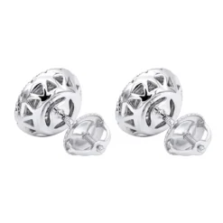 Unique 14K White Gold Large Diamond Stud Earrings Clusters 2 Carat Halo Look 17 Unique 14K White Gold Large Diamond Stud Earrings Clusters 2 Carat Halo Look -Outlet Radiant Bijou Store jewelry unique real 14k gold large diamond stud earrings clusters 2 carat halo look backwh