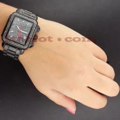 Joe Rodeo Madison Diamond Watch 1.50ct Black Steel -Outlet Radiant Bijou Store joe rodeo madison diamond watch 150ct black steel p 46563bod