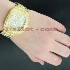 JOE RODEO Yellow Chelsea Iced Out Watch 13ct -Outlet Radiant Bijou Store joe rodeo watches chelsea iced out watch 13ct p 38749bod