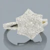 Ladies Solid 14K White Gold Real Diamond Star Ring 0.35ct 1 Ladies Solid 14K White Gold Real Diamond Star Ring 0.35ct -Outlet Radiant Bijou Store ladies 14k diamond star ring 044ct p 41755