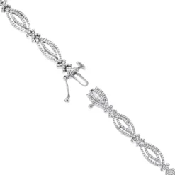 Ladies 14K White Gold Designer Diamond Bracelet 2.51ct -Outlet Radiant Bijou Store ladies 14k gold designer diamond bracelet 251ct p 6485 backwh
