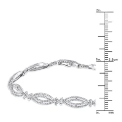 Ladies 14K White Gold Designer Diamond Bracelet 2.51ct -Outlet Radiant Bijou Store ladies 14k gold designer diamond bracelet 251ct p 6485 rulerwh