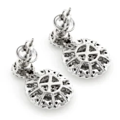 Ladies 18K White Gold Designer Diamond Earrings 1.78ct -Outlet Radiant Bijou Store ladies 18k gold designer diamond earrings 178ct p 7153 backwh